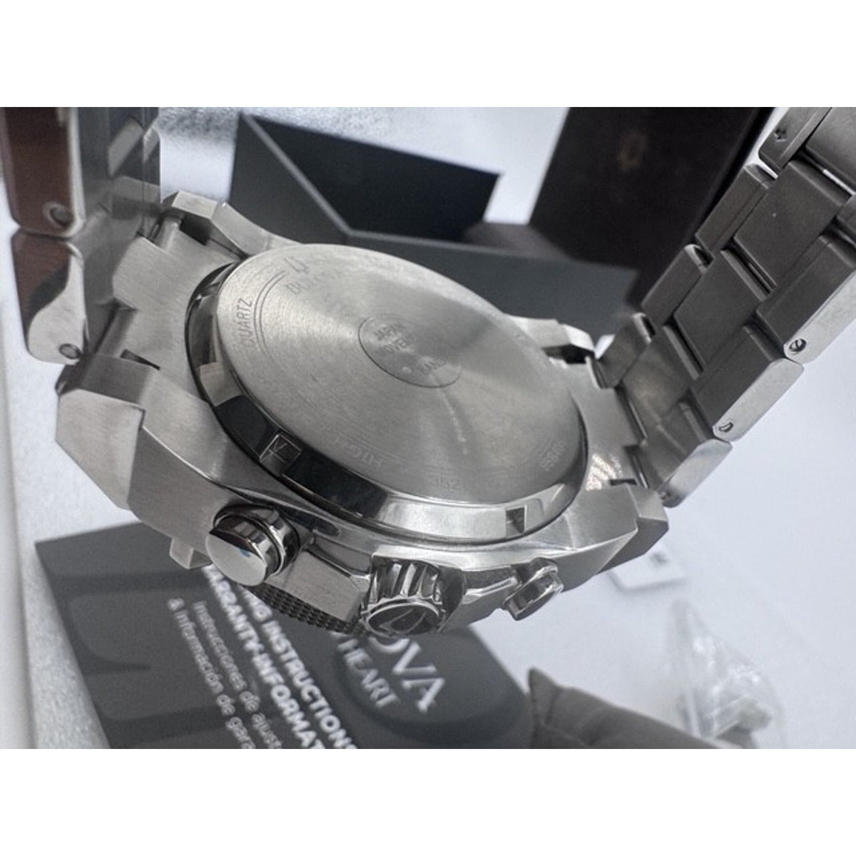 Bulova Precisionist Chronograph Stainless Steel Quartz Men's Watch 98B405