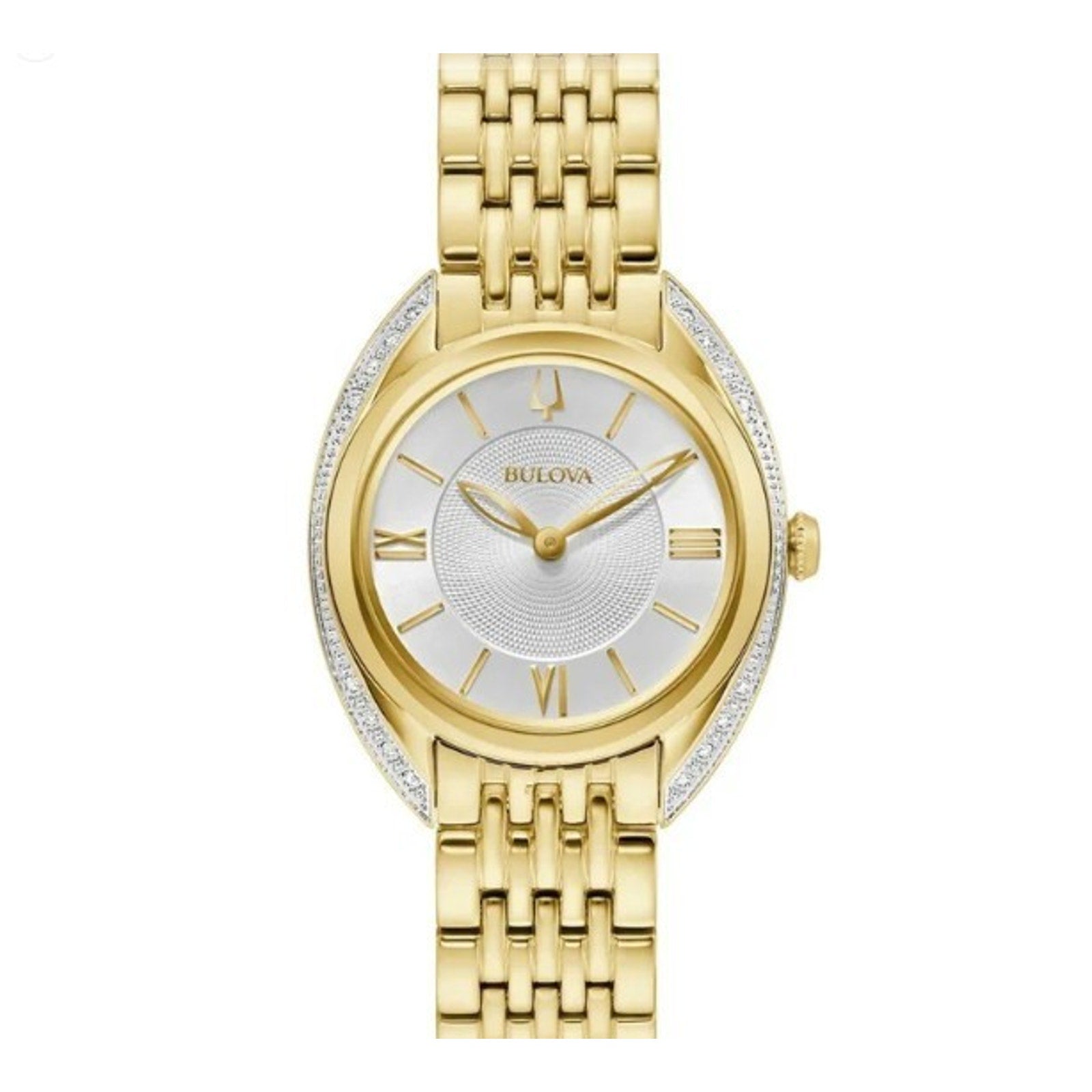 Bulova 98R298 Classic Diamond Stainless Steel Quartz Ladies Watch NEW
