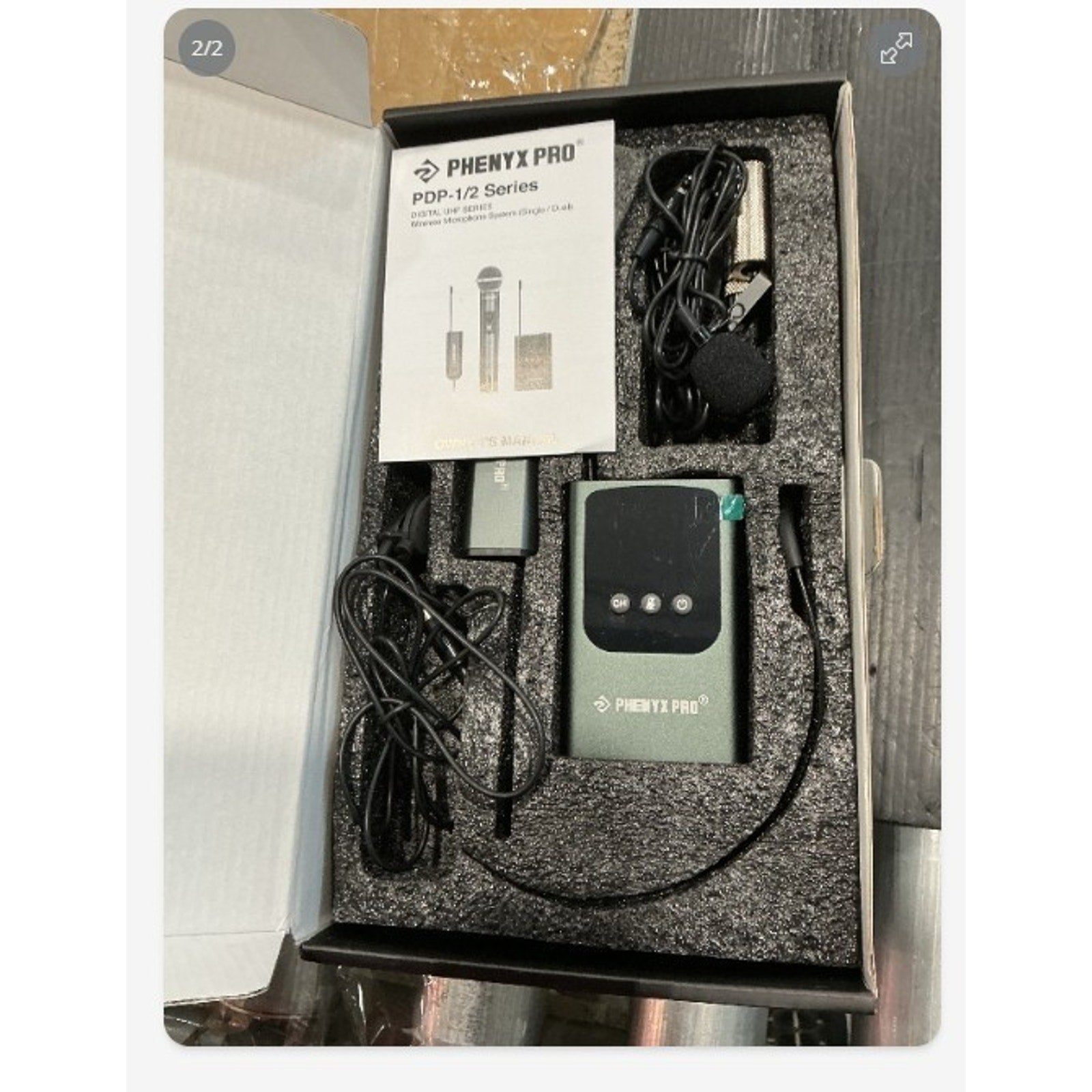 Phenyx Pro PDP-1-1B Single Wireless Microphone System, Digital UHF Series ￼