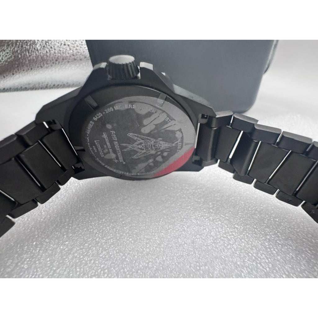 NEW Luminox F-117 Nighthawk GMT Gunmetal Divers Quartz Men's Watch XA.6422