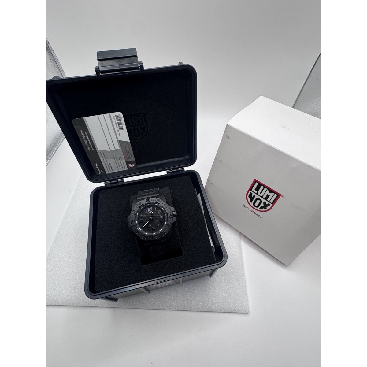 LUMINOX Men Analog Quartz Casual Watch Sport Military Dress Black Dial Waterproo