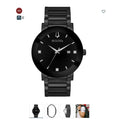 Bulova Diamond Mens Gray Stainless Steel Bracelet Watch 98d162 RETAIL $395