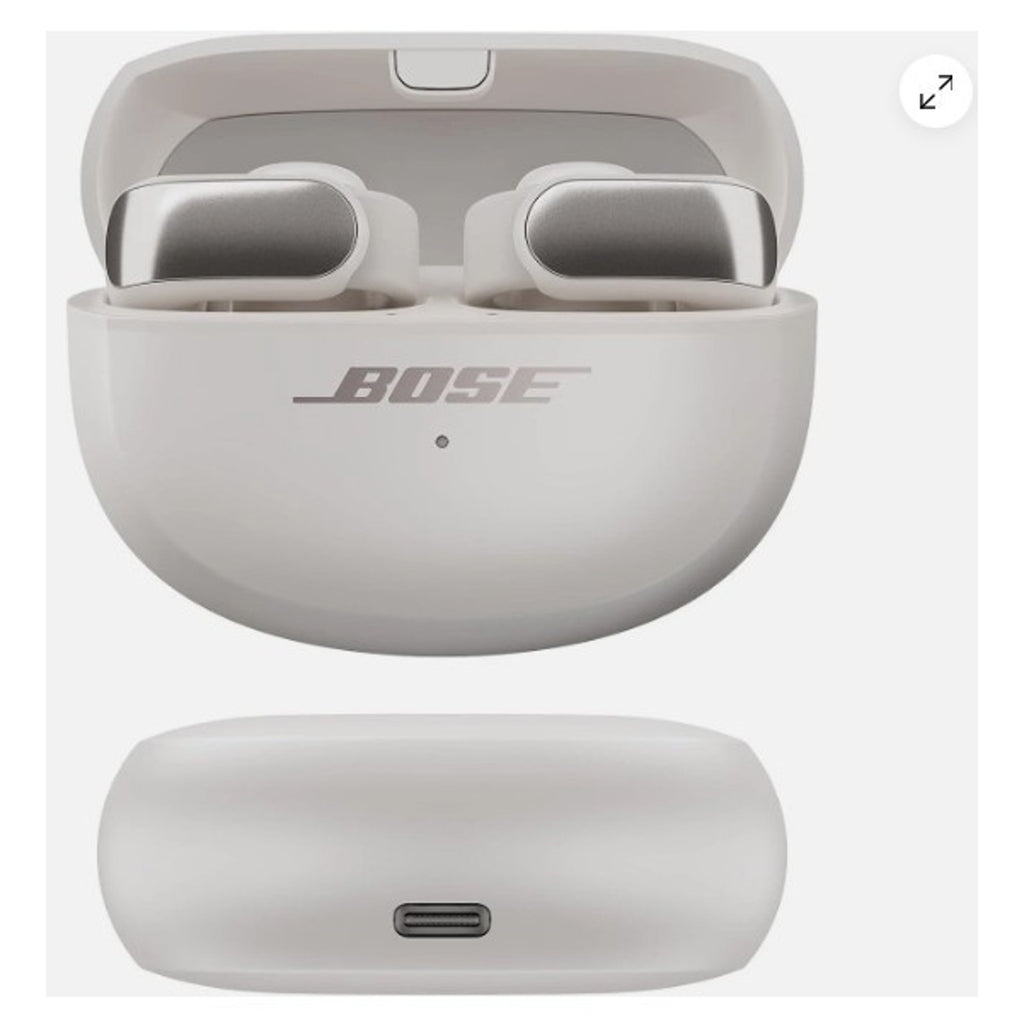 Bose Ultra Open Earbuds Bluetooth Open Ear Earbuds with OpenAudio Clip-On White