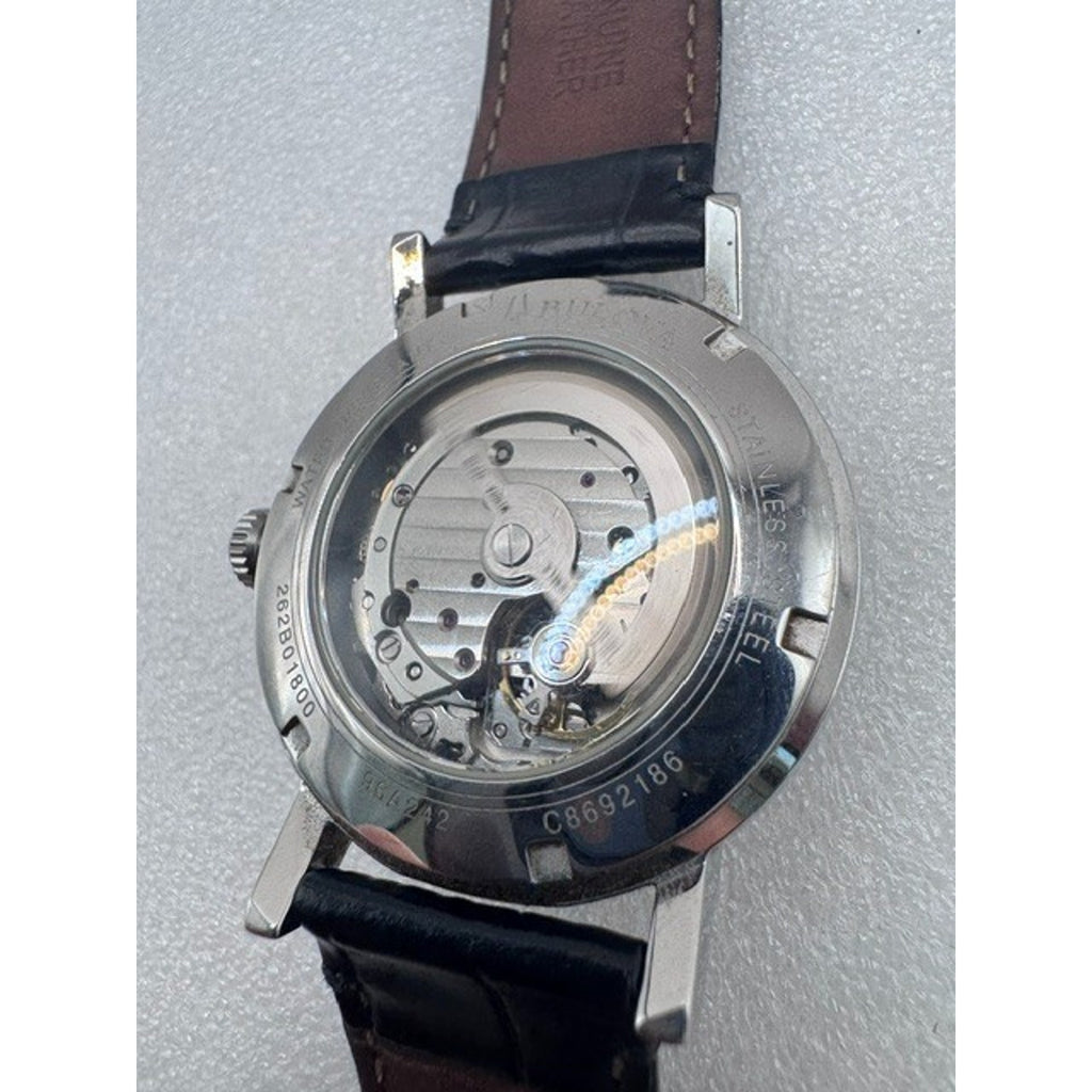 Bulova 96A242 Classic Automatic Blue Dial Leather Strap Selfwinding Watch $499
