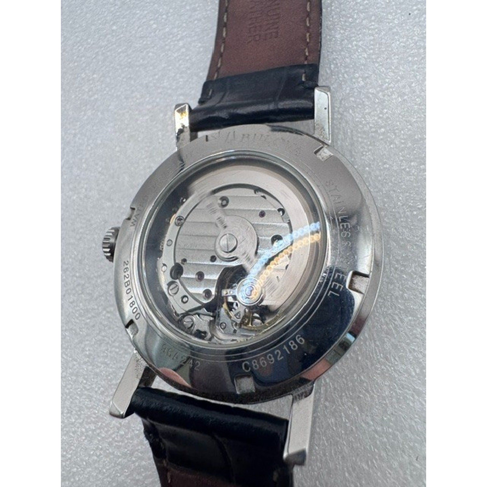 Bulova 96A242 Classic Automatic Blue Dial Leather Strap Selfwinding Watch $499