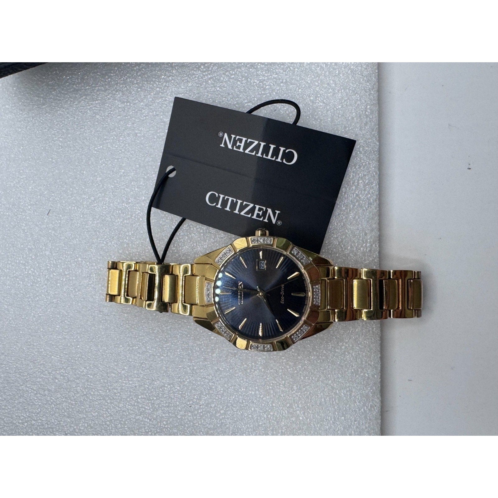 Citizen EW2652-55E Women's Eco-Drive Stainless Steel Black Dial Watch