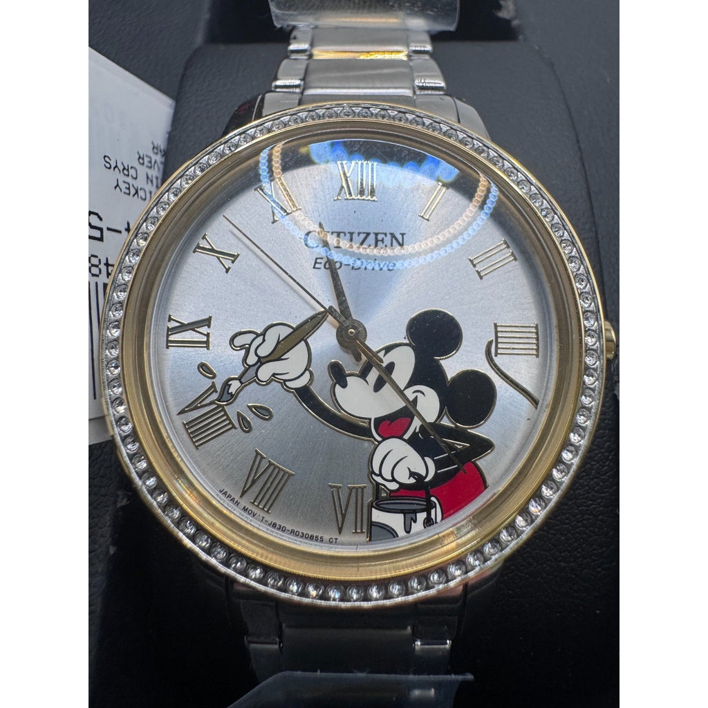 DISNEY Mickey Mouse Ladies' Watch CITIZEN Eco-Drive FE7044-52W New in Box