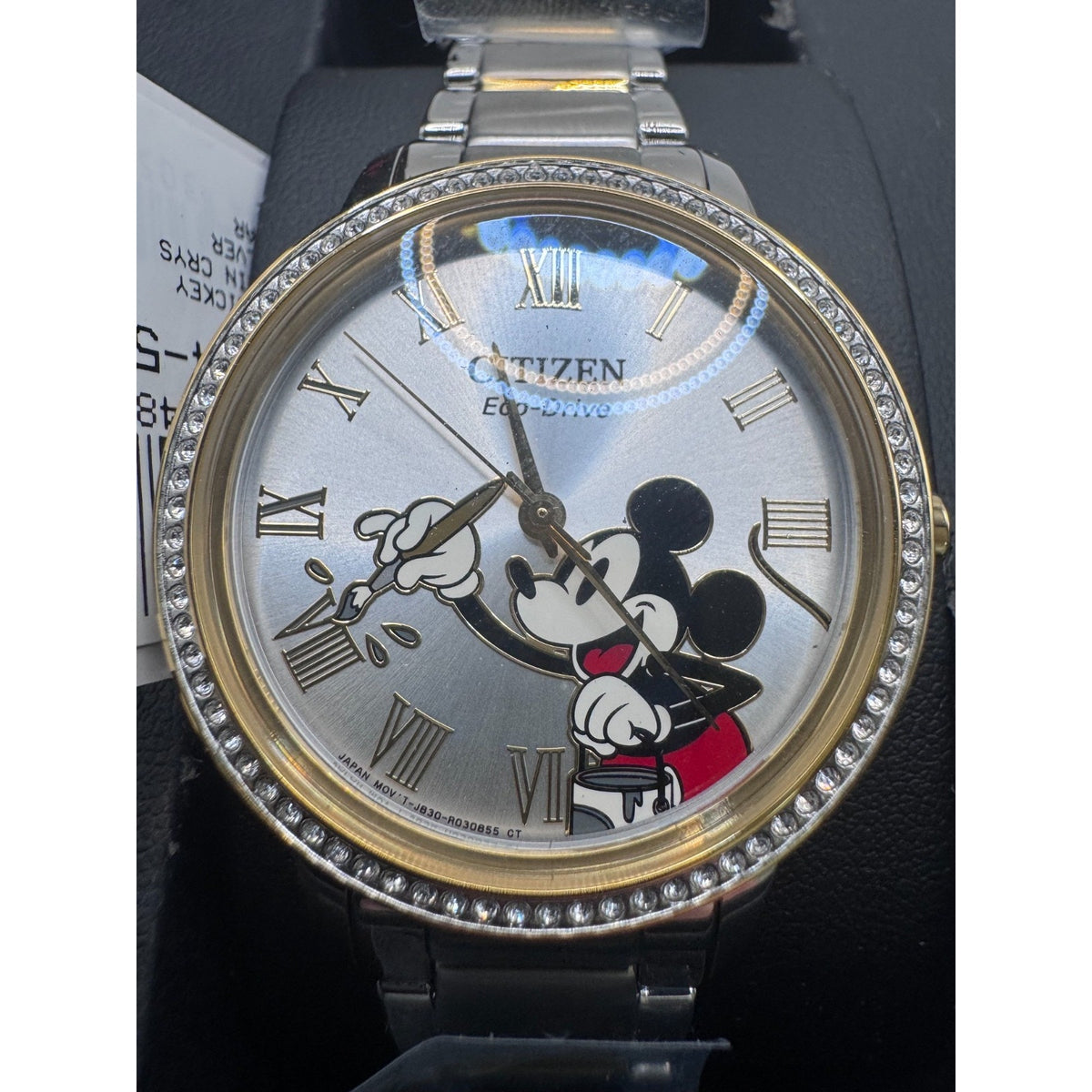 DISNEY Mickey Mouse Ladies' Watch CITIZEN Eco-Drive FE7044-52W New in Box