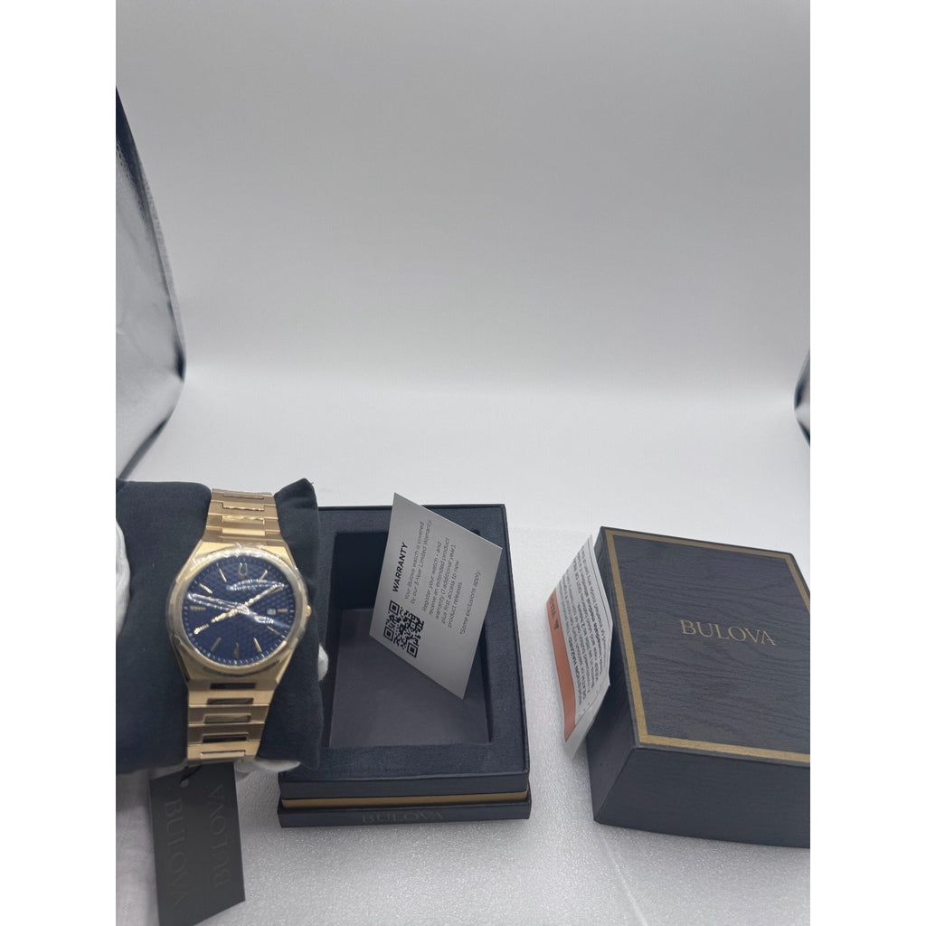 Bulova Classic Gold Stainless Steel Quartz Men's Watch 39mm 97B233 MSRP $425