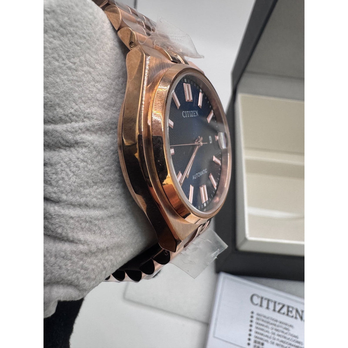 Citizen® Men’s Watch TSUYOSA Blue Dial Gold Automatic