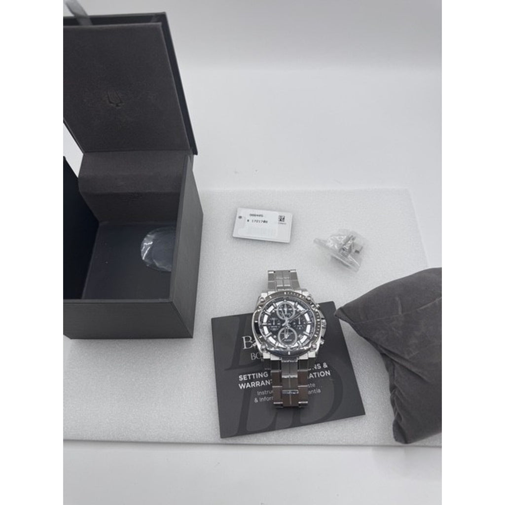 Bulova Precisionist Chronograph Stainless Steel Quartz Men's Watch 98B405