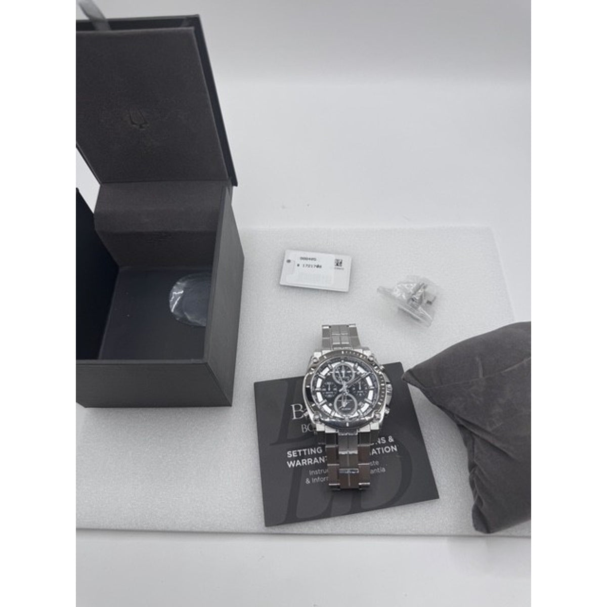 Bulova Precisionist Chronograph Stainless Steel Quartz Men's Watch 98B405