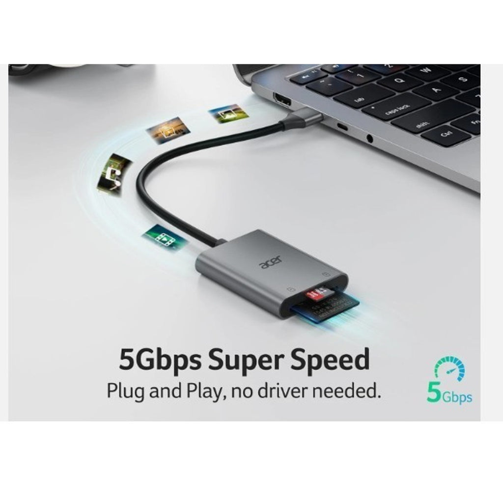 NEW SD Card Reader, USB a 3.0 to Micro Memory Card Reader, Aluminum Dual Slot SD