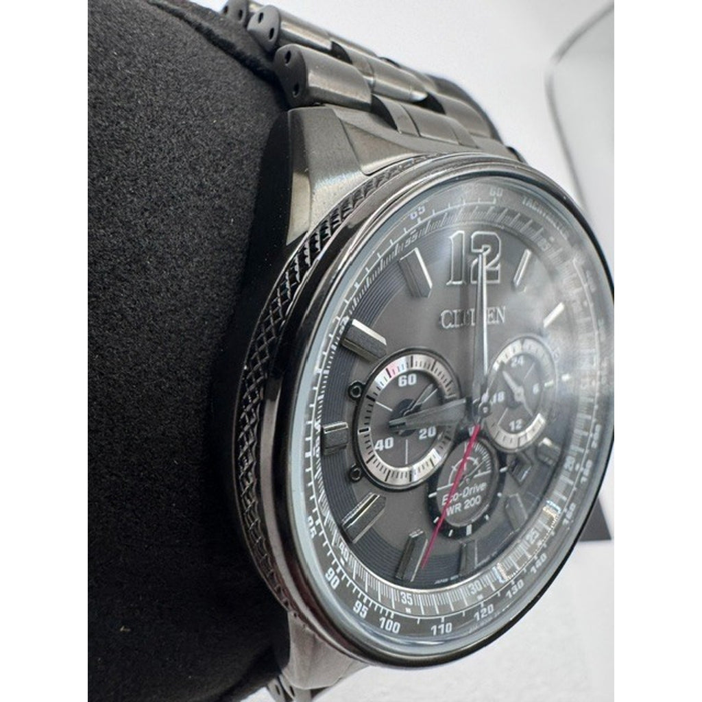 Citizen Nighthawk Chronograph Charcoal Grey Dial Men's Watch CA4377-53H