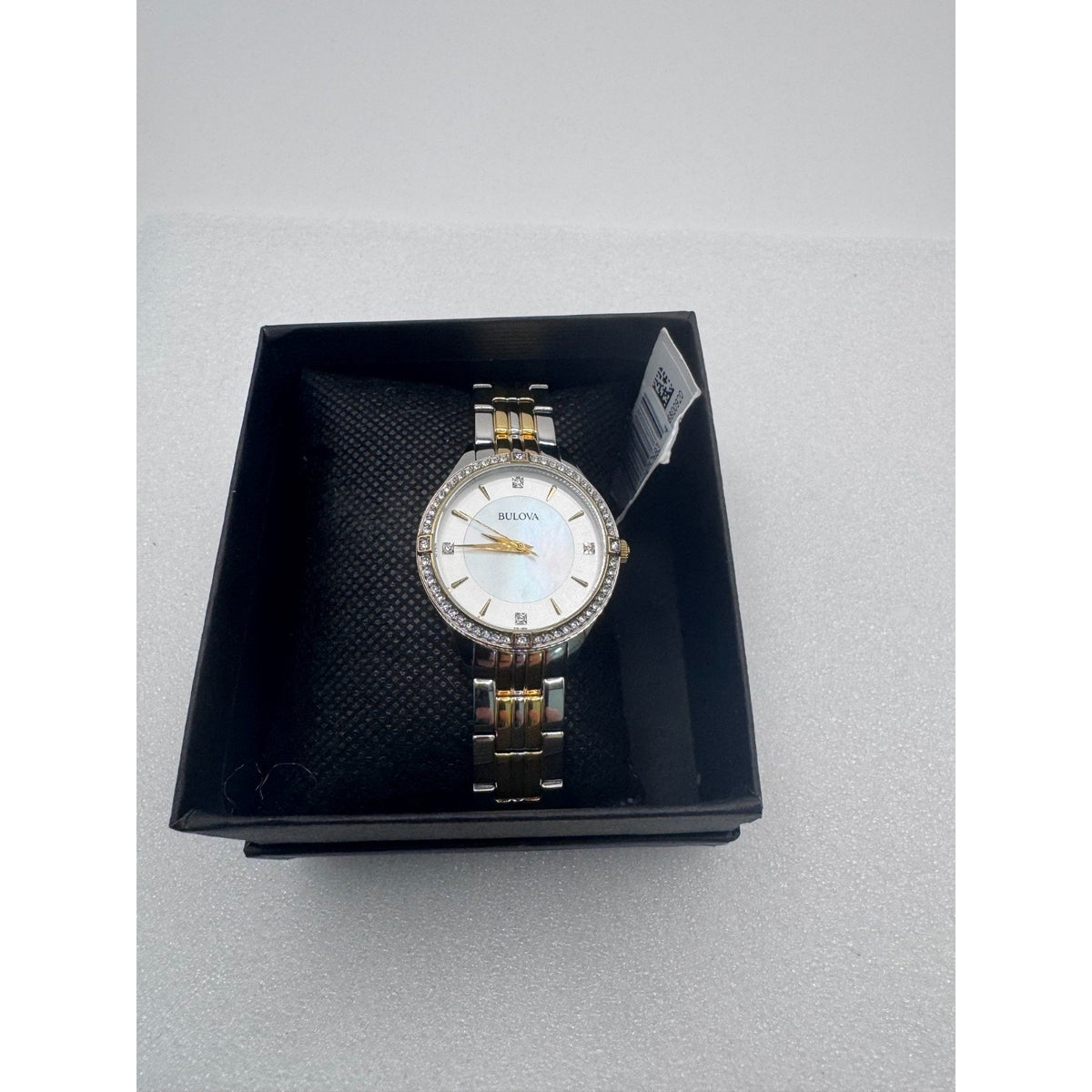 Bulova Women's Quartz Crystal Accent Two-Tone 32mm Watch 98L273 $375 RETAIL