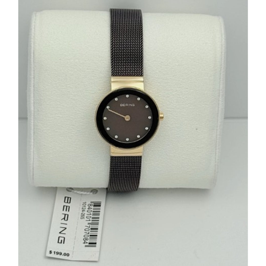 Bering Classic 10124-265 Brown MOP Dial Rose Gold Tone Bracelet Women’s Watch