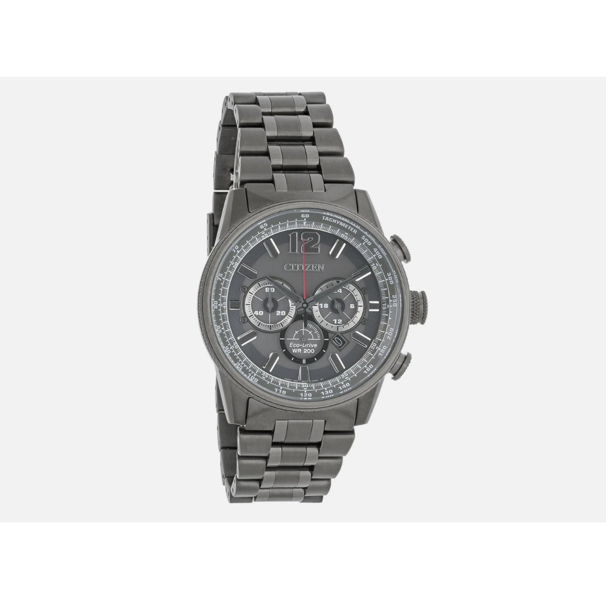 Citizen Eco Drive Men's Nighthawk Chronograph Grey Watch CA4377-53H $575 RETAIL