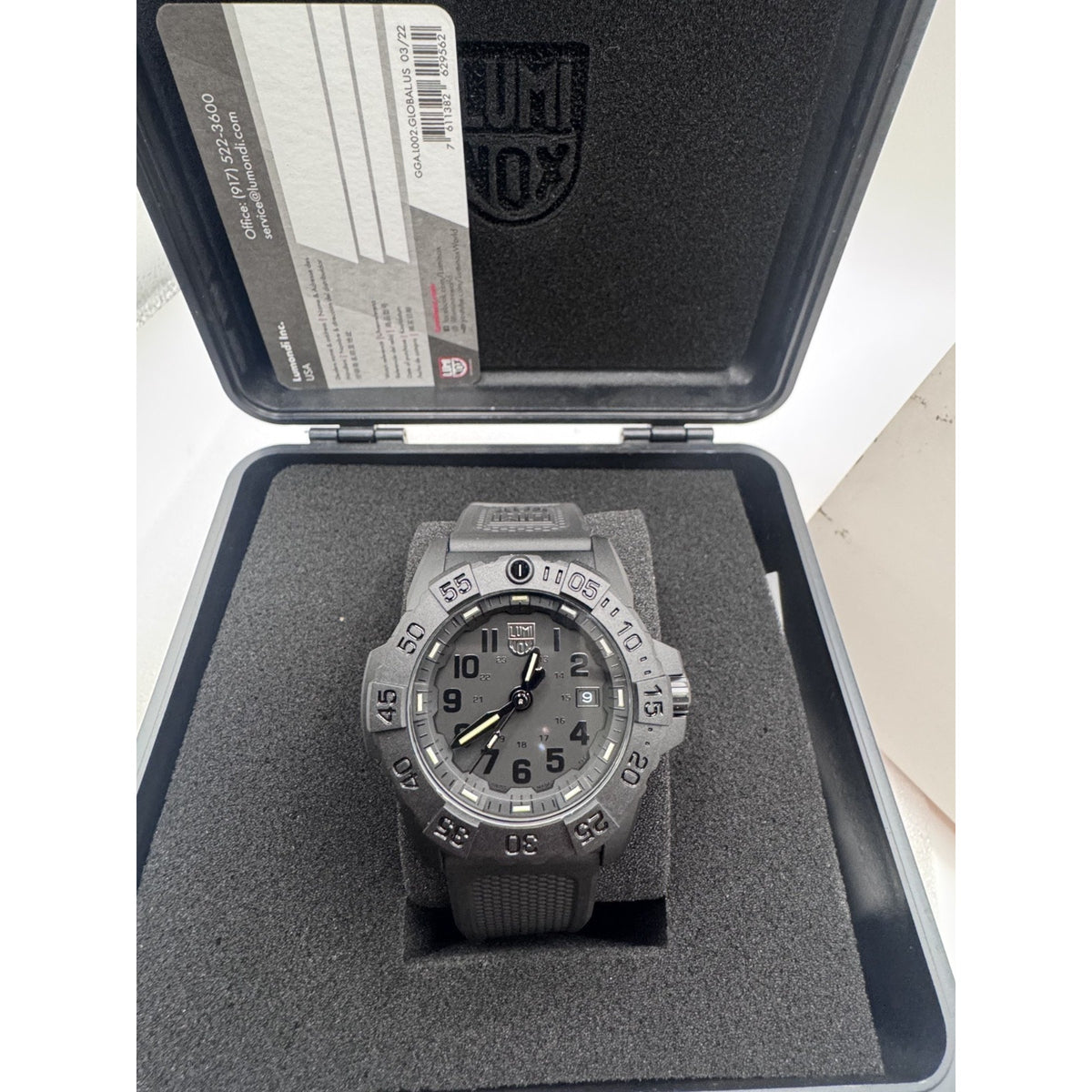 LUMINOX Men Analog Quartz Casual Watch Sport Military Dress Black Dial Waterproo