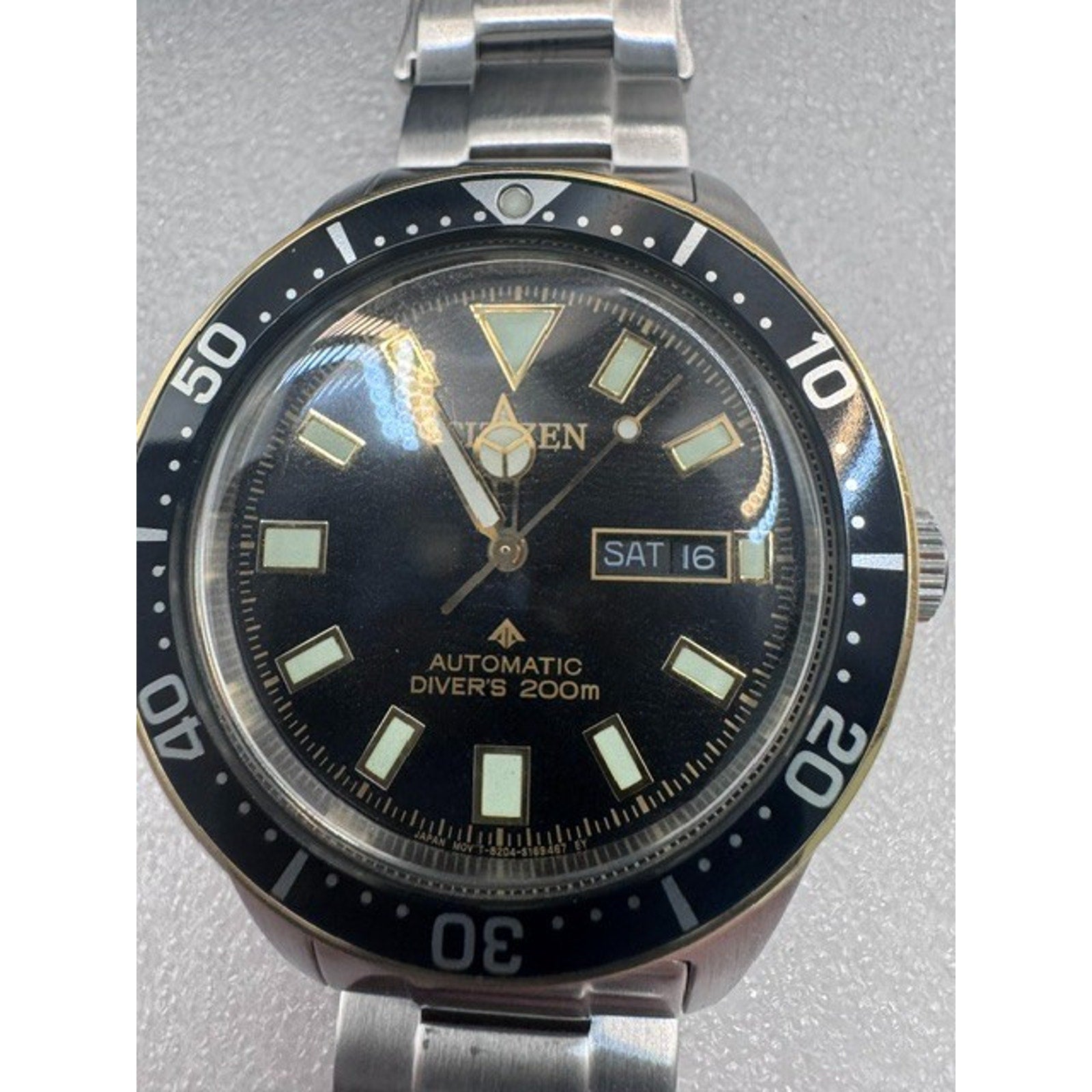Citizen Promaster Diver NY0125-83E Automatic Black Dial Men’s Watch M-S Bracelet