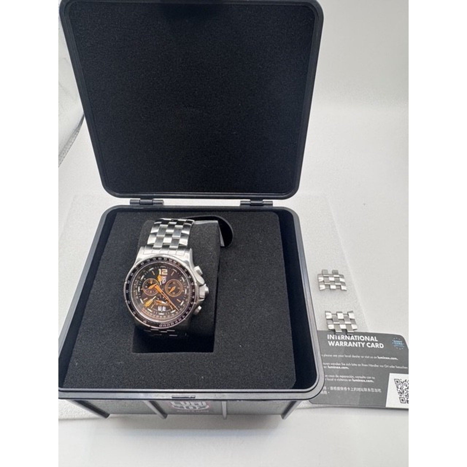 Luminox 9382 Gent's Chrono Black Dial Steel Bracelet Dive Watch