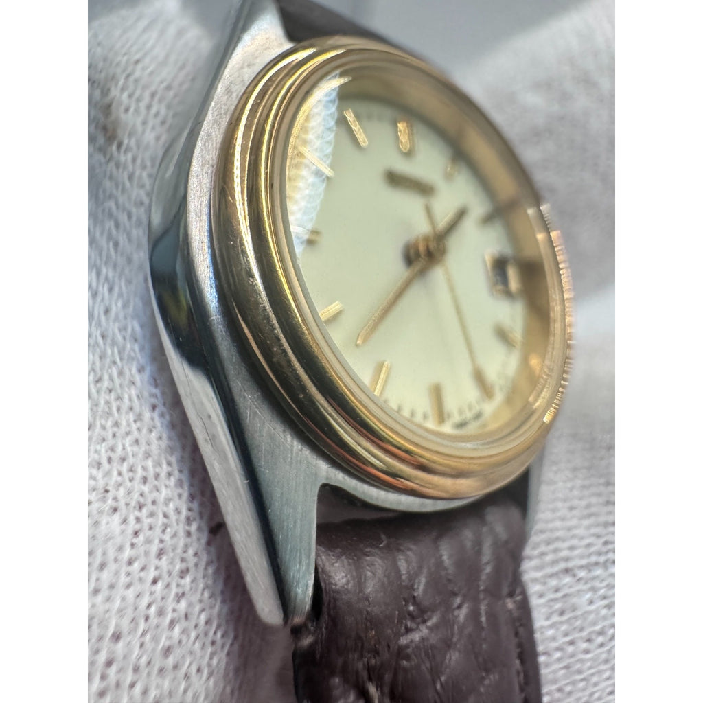 vintage seiko Women’s Quartz Watch 7NB2-0399 22mm New Battery Working -f194