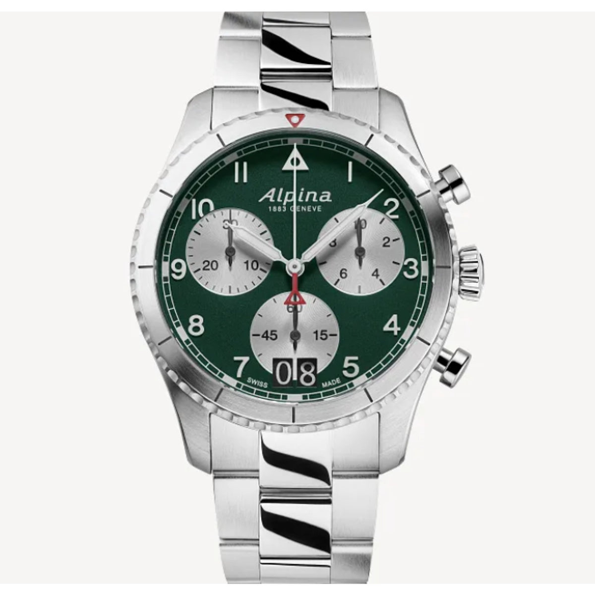 Alpina Startimer Pilot Chronograph AL-372WB4S26B Swiss Made Unworn Box