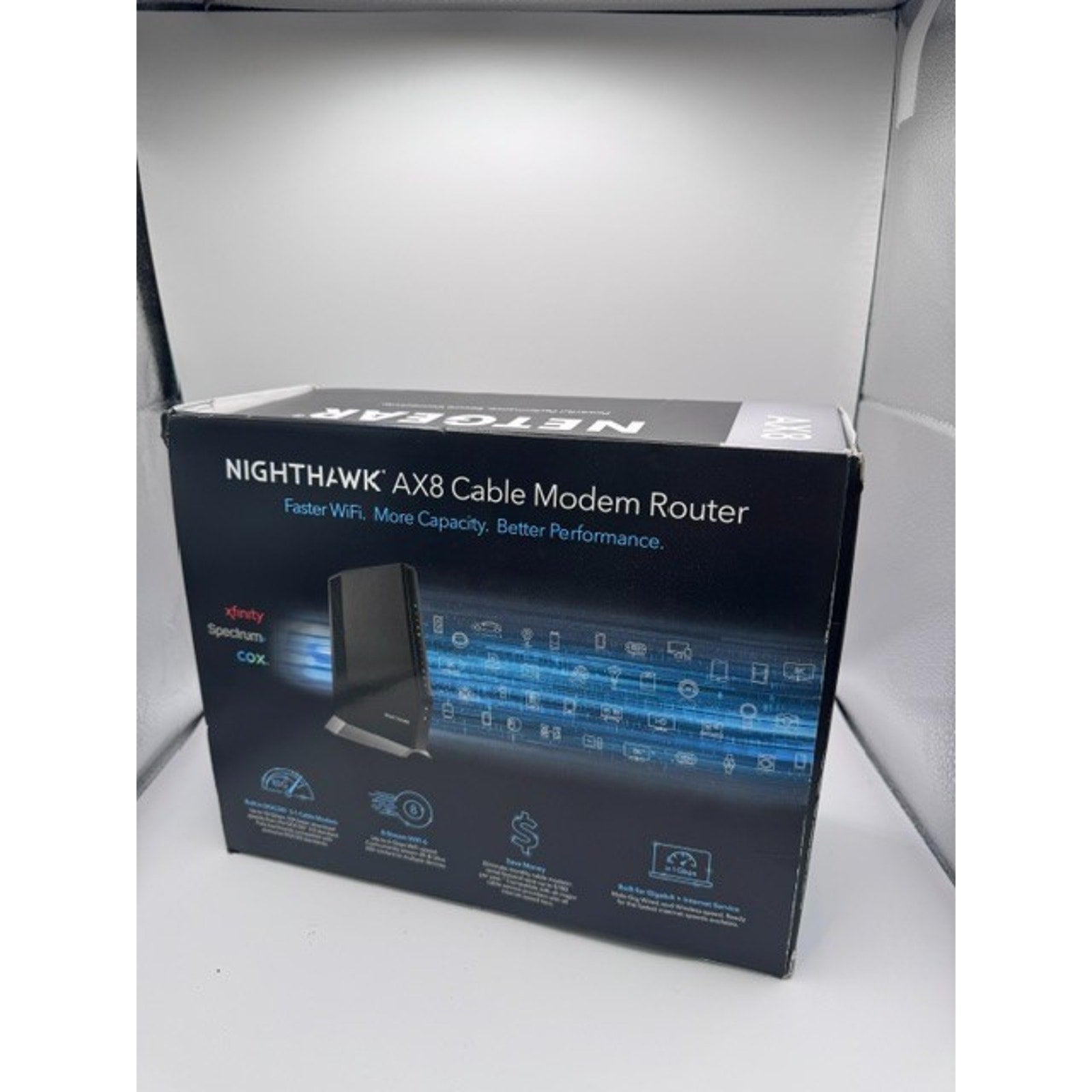 NETGEAR Nighthawk AX6000 Wi-Fi 6 DOCSIS 3.1 Cable Modem Router AX8